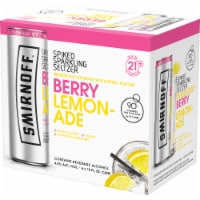 Smirnoff Berry Lemonade Spiked Sparkling Seltzer Perspective: Main