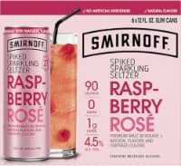 Smirnoff Raspberry Rose Premium Spiked Sparkling Seltzer Perspective: Main