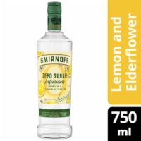 Smirnoff Zero Sugar Infusions Lemon & Elderflower (Vodka Infused With Natural Flavors)