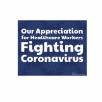 Advanced Graphics WJ1279 8 x 12 in. Our Appreciation for Healthcare Workers Walljammer