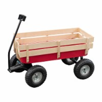 Synergistic SN-1801 Childrens Metal & Wood Side Rail Wagon