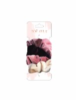 Zoe Ayla Light & Pink Velvet Scrunchies Perspective: Main