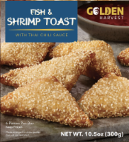 Golden Harvest Fish & Shrimp Toast With Thai Chili Sauce Perspective: Main