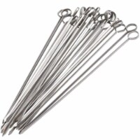 12 inch BBQ Skewers Set of 24, Used for Barbecuing Meat, Poultry, Seafood, Vegetables, Cheese