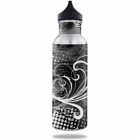 MightySkins BOKE12ST-Black Flourish Skin for BottleKeeper 12 oz Standard Wrap Cover Sticker -