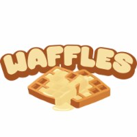 SignMission D-DC-12-Waffles 12 in. Concession Decal - Waffles