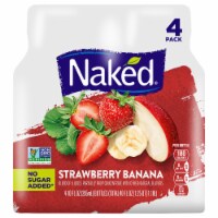 Naked® Fruit Smoothie Strawberry Banana Juice Blend Perspective: Main