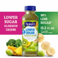 Naked Juice Lower Sugar Glorious Greens Flavored Smoothie Blend Perspective: Main