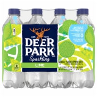 Deer Park® Natural Spring Lime Flavored Sparkling Bottled Water Perspective: Main
