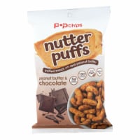 popchips® Nutter Puffs Peanut Butter & Chocolate Puffed Snacks Perspective: Main
