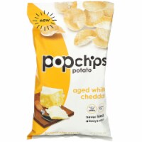 popchips Aged White Cheddar Potato Chip Snack 5oz Perspective: Main