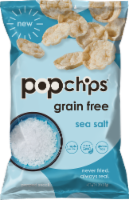 popchips® Grain Free Sea Salt Popped Chip Snacks Perspective: Main
