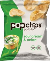 popchips Sour Cream & Onion Potato Chips Perspective: Main