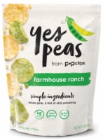 popchips® Yes Peas™ Farmhouse Ranch Popped Pea Chips Perspective: Main