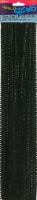 Darice 6mm Chenille Stems - Black - 25 Count Perspective: Main
