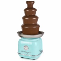 Nostalgia Classic Retro 4-Tier Chocolate Fonde Fountain - Turquoise/Chrome