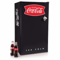 Coca-Cola Refrigerator with Freezer - Black