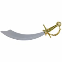 Rubies 19-Inch Silver and Gold Buccaneer Pirate Cutlass Halloween Accessory