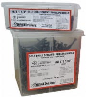 Sim Supply Self Drill Screw,#6,1 1/8 In,PK1200 HAWA P50020-PK