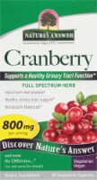 Nature's Answer Cranberry Fruit Vegetarian Capsules Perspective: Main