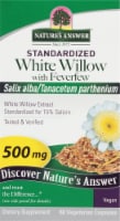 Nature's Answer® White Willow With Feverfew Vegetarian Capsules Perspective: Main