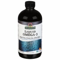 Natures Answer Liquid Omega-3 Deep Sea Fish Oil EPA / DHA Orange Flavored Dietary Supplement Perspective: Main