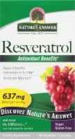 Nature's Answer Resveratrol Vegetarian Capsules 637mg Perspective: Main