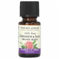 Nature's Answer 100% Pure Organic Essential Oil Blend Geranium & Sage - 0.5 fl oz (15 Perspective: Main