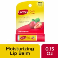 Carmex Daily Care Moisturizing Lip Balm Stick SPF 15 Strawberry Lip Balm Flavor 0.15 OZ