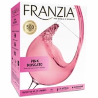 Franzia Pink Moscato Vintner Select Rose Wine Box Perspective: Main
