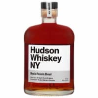 Hudson Whiskey Back Room Deal NY Straight Rye Whiskey Finished in Peated Scotch Barrels Perspective: Main