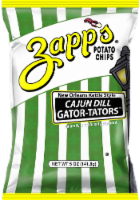 Zapp's Cajun Dill Gator-Tators Potato Chips Perspective: Main