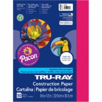 Tru-Ray Construction Paper - Project - 12" x 9" - 50 / Pack - Scarlet - Sulphite
