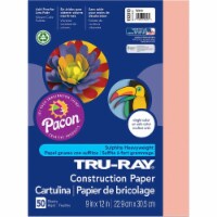 Tru-Ray Construction Paper - Project - 12" x 9" - 50 / Pack - Salmon - Sulphite