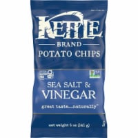 Kettle Brand Potato Chips, Salt & Vinegar Kettle Chips, 5 Oz Perspective: Main