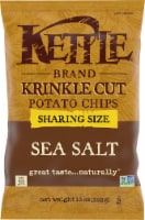 Kettle Brand Sea Salt Krinkle Cut Potato Chips Sharing Size Perspective: Main