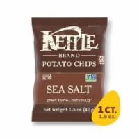 Kettle Brand® Potato Chips, Sea Salt Kettle Chips, Snack Bag 1.5 Oz Perspective: Main