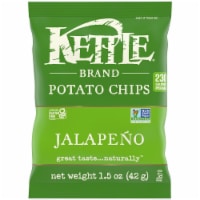 Kettle Brand Potato Chips, Jalapeno Kettle Chips, Snack Bag, 1.5 Oz Perspective: Main