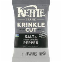 Kettle Brand Salt & Fresh Ground Pepper Krinkle Cut Kettle Potato Chips Perspective: Main