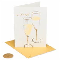 Papyrus Wedding Card for Couple (Champagne Toast) Perspective: Main