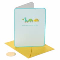 Papyrus New Baby Card (Pull-Toy Animals)