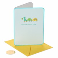 Papyrus New Baby Card (Pull-Toy Animals)