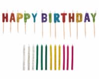 American Greetings Party Supplies Glitter and Toothpick Birthday Candle Bundle
