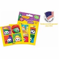 Tabbies 049391 Sticker-Veggie Tale Characters, Assorted - Pack of 10