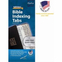 Tabbies  Large Print O&amp;N Testament - Silver Bible Tab