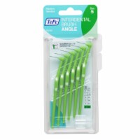 TEPE Interdental Brush Angle Cleaners - Dental Brushes Between Teeth 6 Pk, Green .8mm