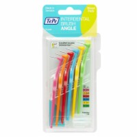 TEPE Interdental Brush Angle Mixed Pack - Dental Brushes Between Teeth 6 Pk, 0.4MM to .8MM