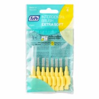 TEPE Interdental Brush Extra Soft Cleaners - Dental Brushes Between Teeth 8 Pk, Yellow .7mm