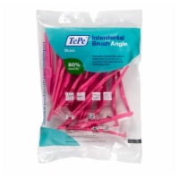 TEPE Interdental Brush Angle Cleaners - Dental Brushes Between Teeth 25 Pk, Pink .4mm
