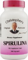 Christopher's Spirulina Vegetarian Capsules 500 mg